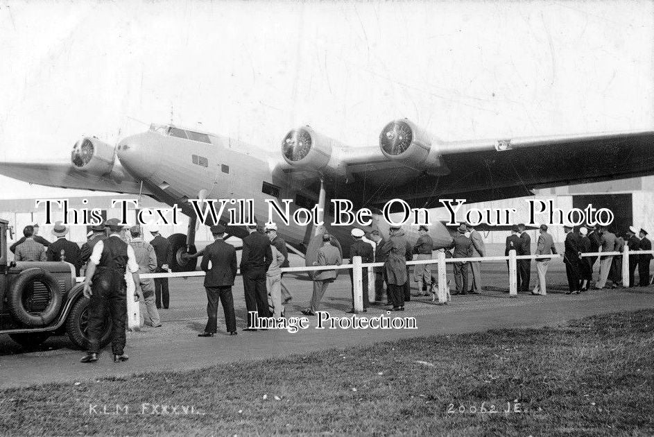 SU 809 - KLM Airplane, Croydon Aerodrome, Surrey
