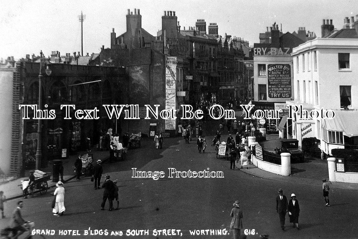 SX 100 - Hotel, South Street, Worthing, Sussex c1924