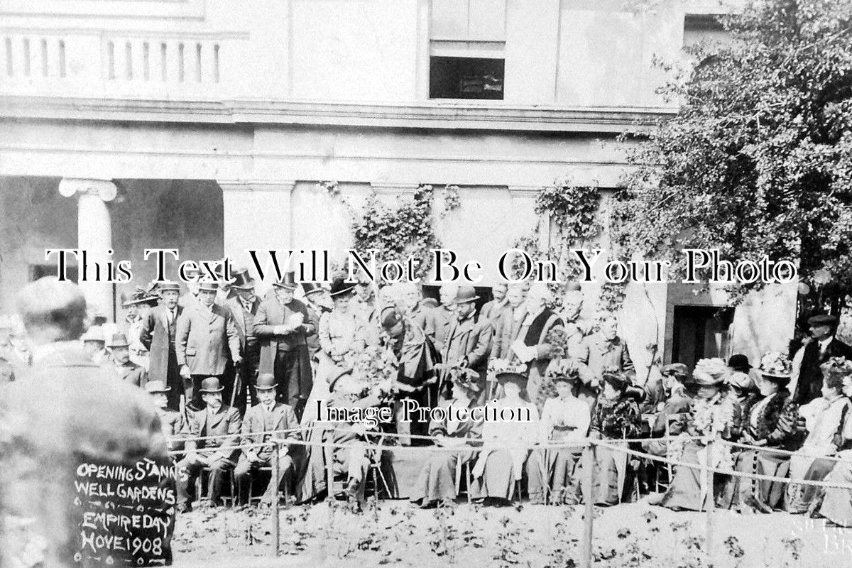 SX 1029 - Opening St Ann's Well Gardens, Hove, Sussex c1908