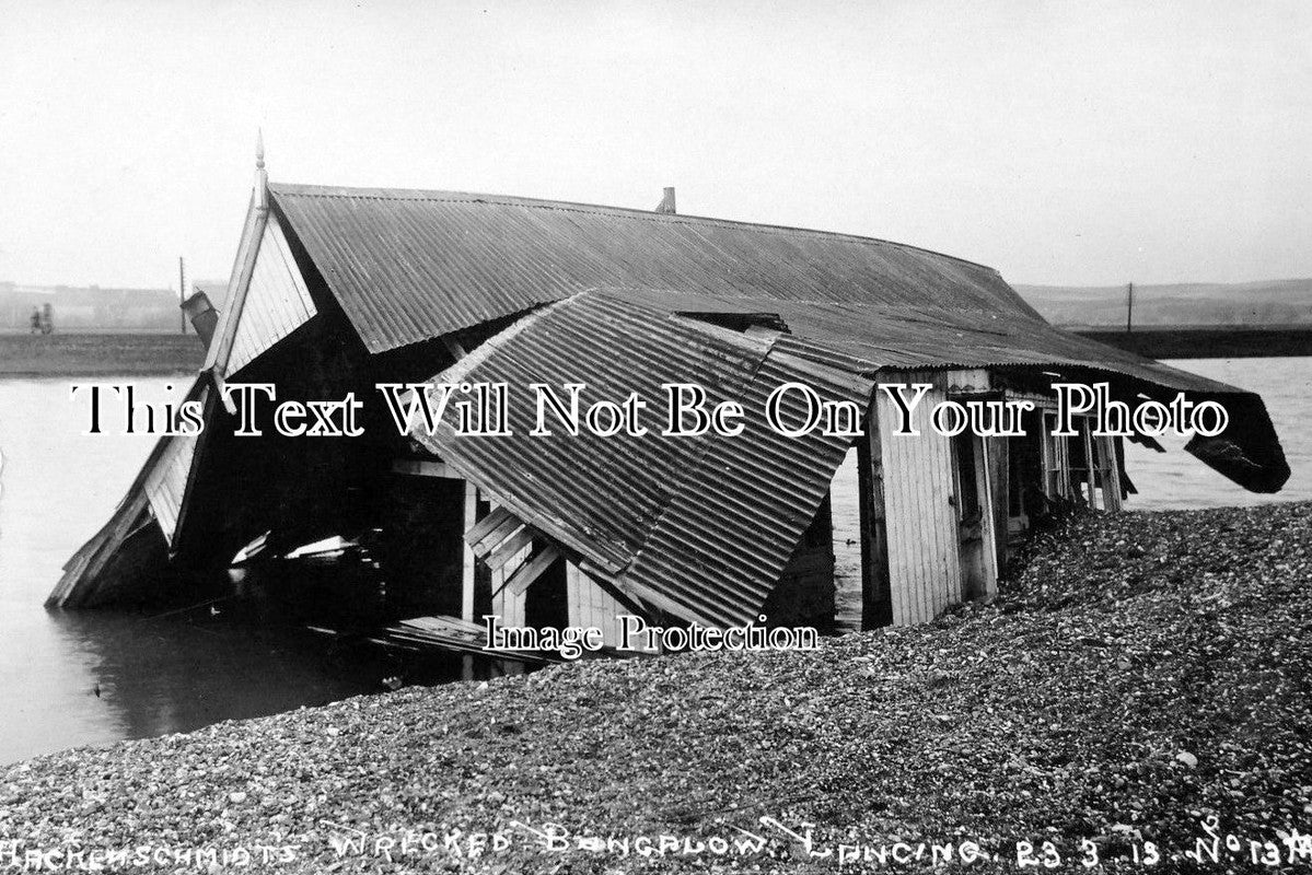 SX 1188 - Hacken Schmidts Wrecked Bungalow, Lancing, Sussex c1913