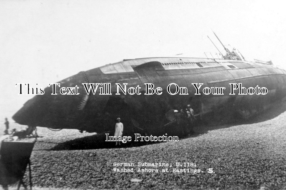 SX 126 - U118 Submarine Washed Ashore, Hastings, Sussex