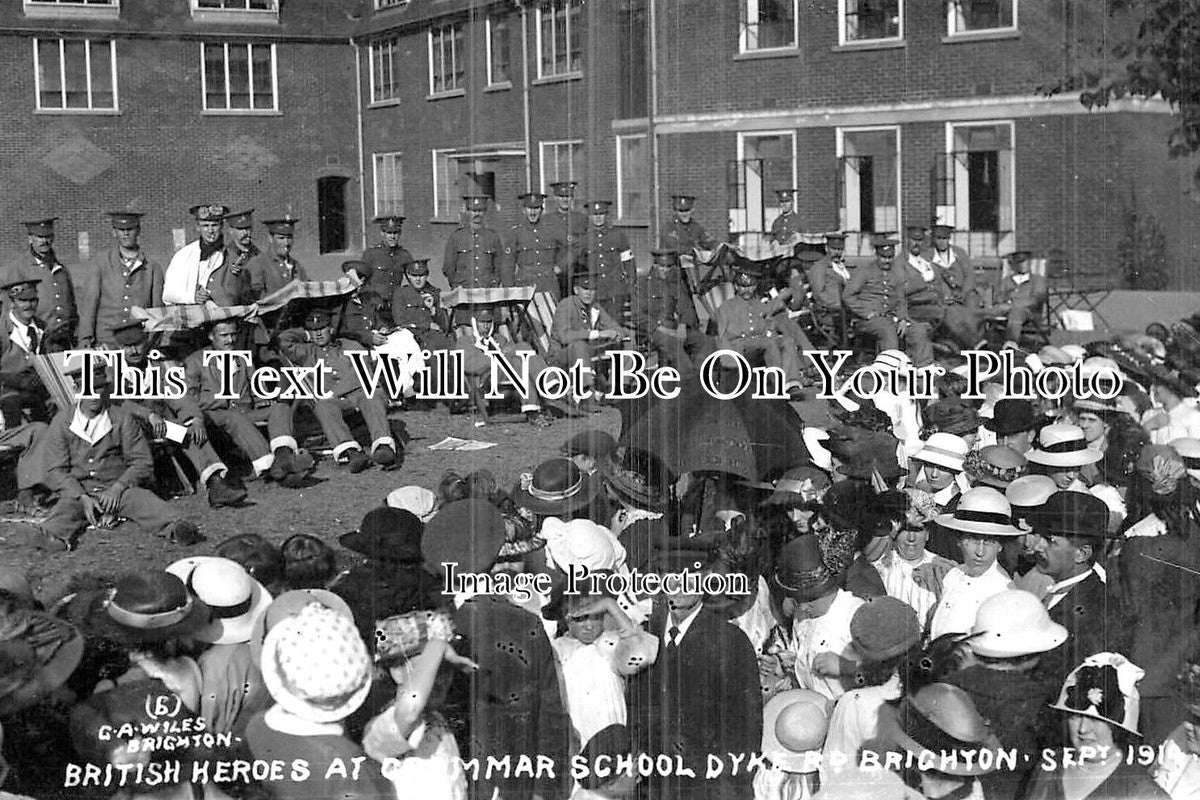 SX 1484 - British Heroes At Brighton Grammar School, Sussex 1914