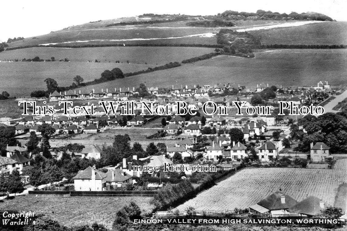 SX 1512 - Findon Valley From High Salvington, Sussex