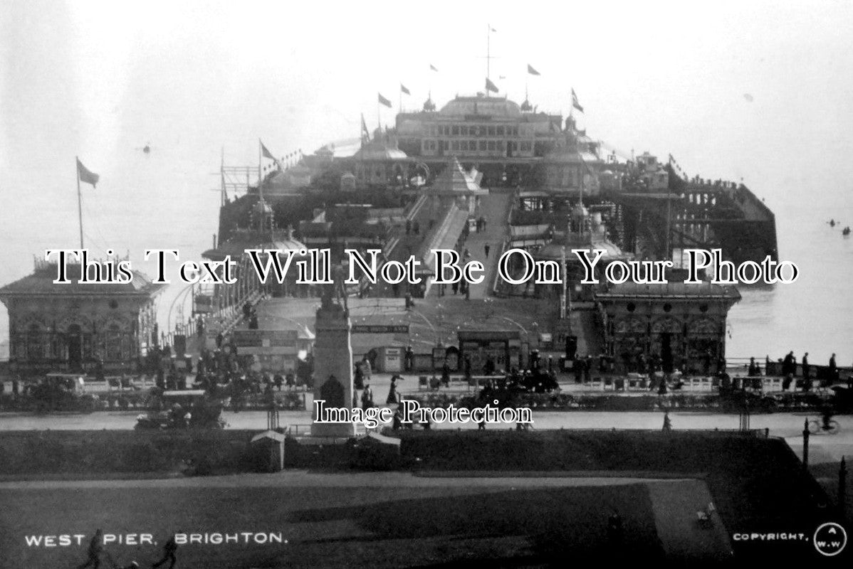 SX 1531 - West Pier, Brighton, Sussex c1913