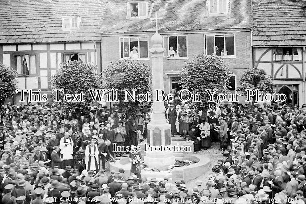 SX 1545 - East Grinstead War Memorial Unveiling, Sussex c1928