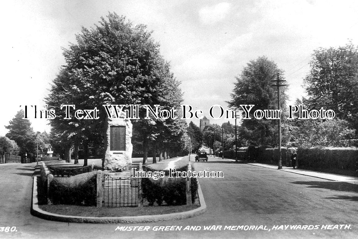 SX 1606 - Muster Green War Memorial, Haywards Heath, Sussex c1938