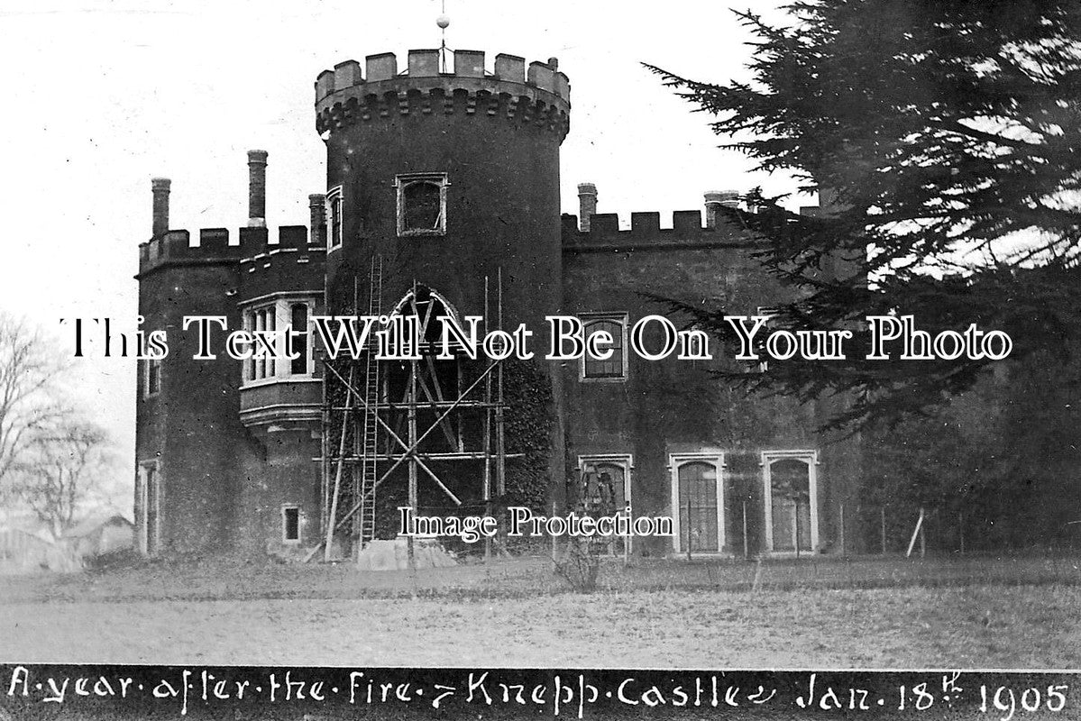 SX 1634 - Knepp Castle After The Fire, West Grinstead, Sussex