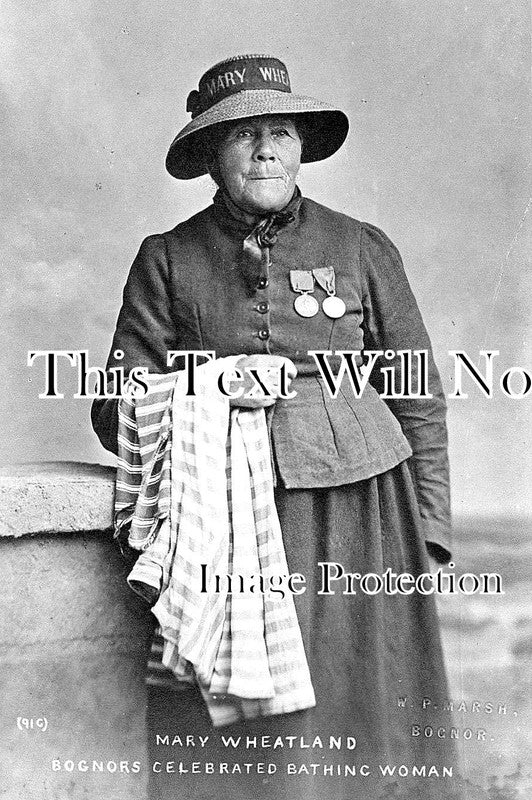 SX 1654 - Mary Wheatland Bersted Bognor Regis Bathing Woman Lifesaver, Sussex