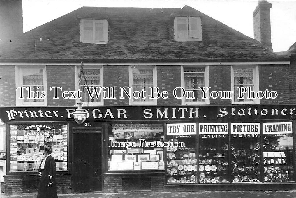SX 1658 - Edgar Smith Printer & Stationer Shop, Hailsham, Sussex