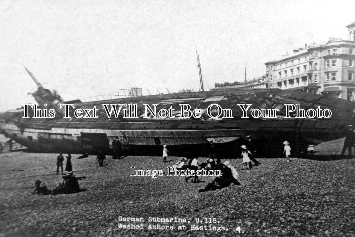 SX 166 - U118 Submarine Washed Ashore, Hastings, Sussex