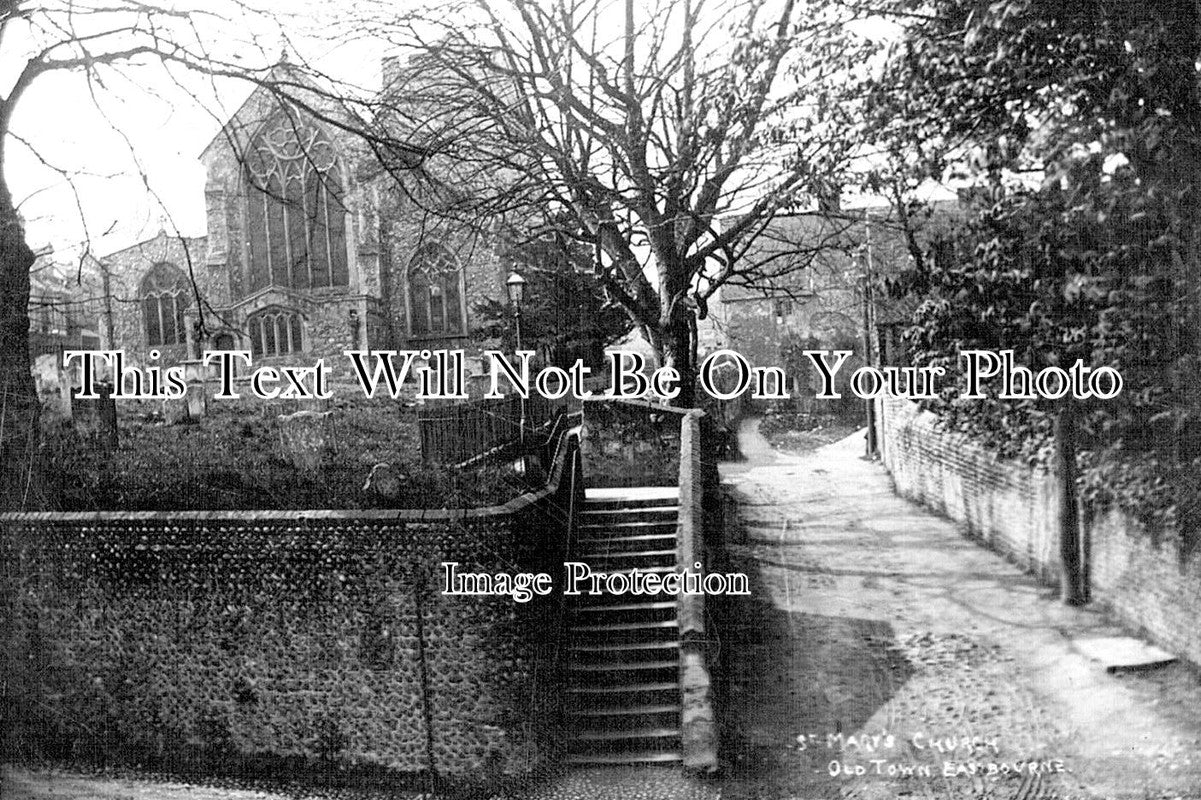 SX 1665 - St Marys Church, Old Town, Eastbourne, Sussex c1909
