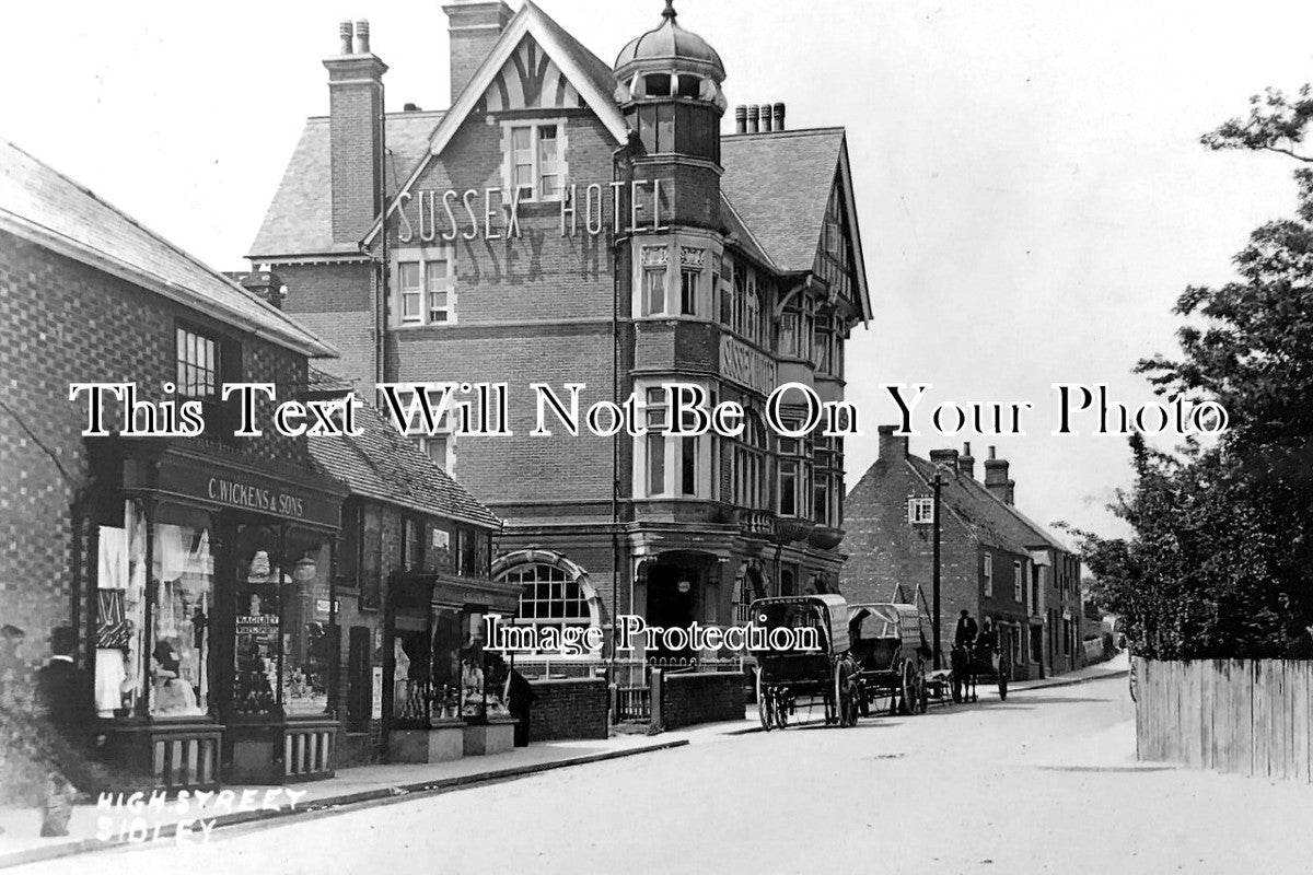 SX 1668 - High Street, Sidley, Sussex c1908