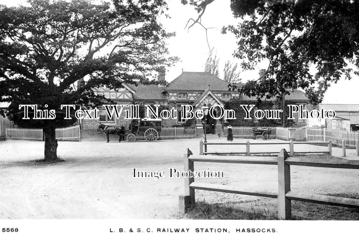SX 1715 - Hassocks Railway Station, Sussex c1909