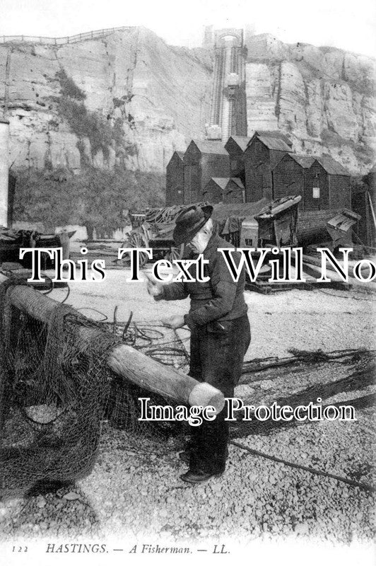 SX 1728 - A Fisherman, Hastings, Sussex