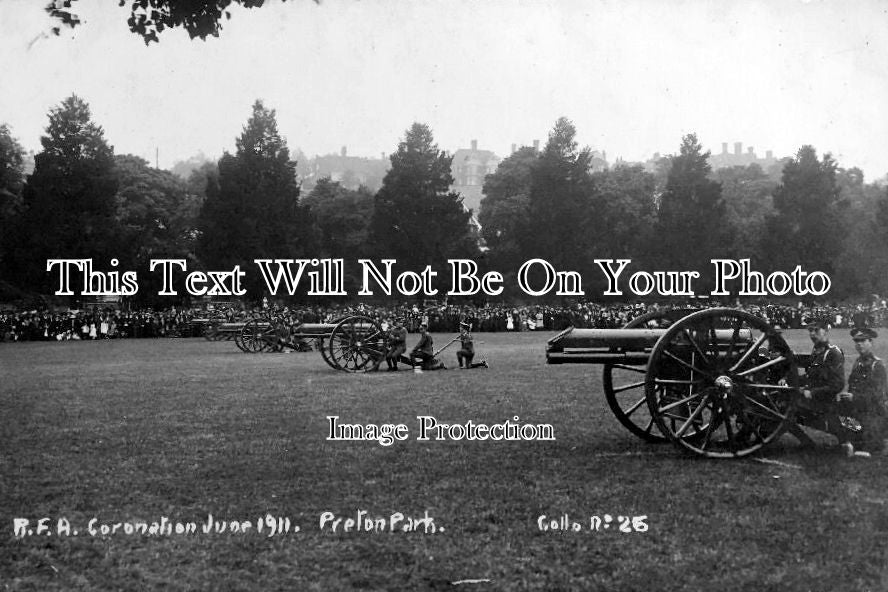 SX 175 - RFA Coronation, Field Artillery, Preston Park, Sussex 1911
