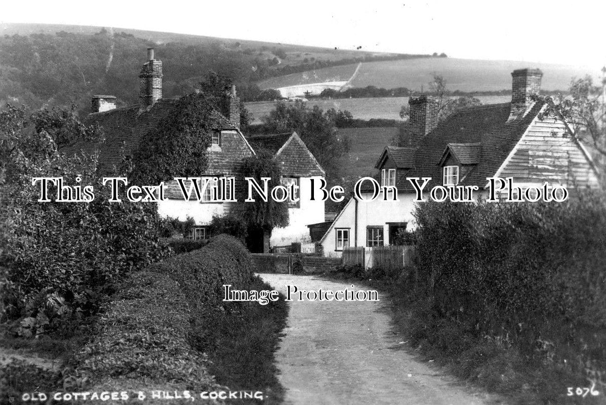 SX 1750 - Old Cottages & Hills, Cocking, Sussex