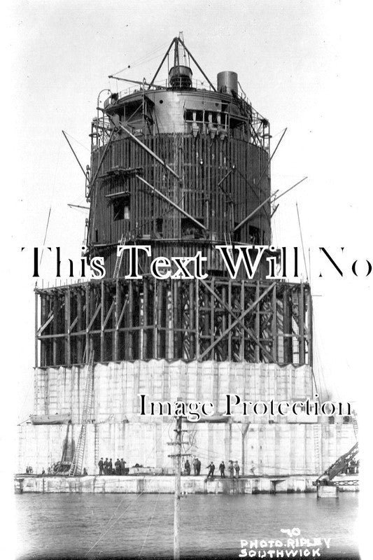 SX 1822 - Naval Tower Construction, Southwick, Sussex