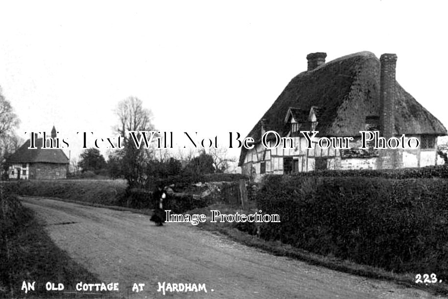 SX 1857 - An Old Cottage At Hardham, Sussex c1914