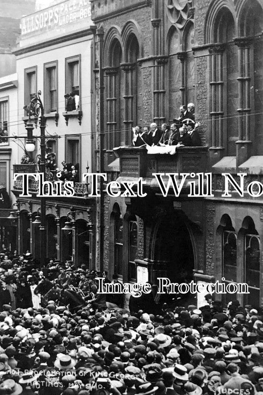 SX 1879 - Proclamation Of King George V, Hastings, Sussex 1910