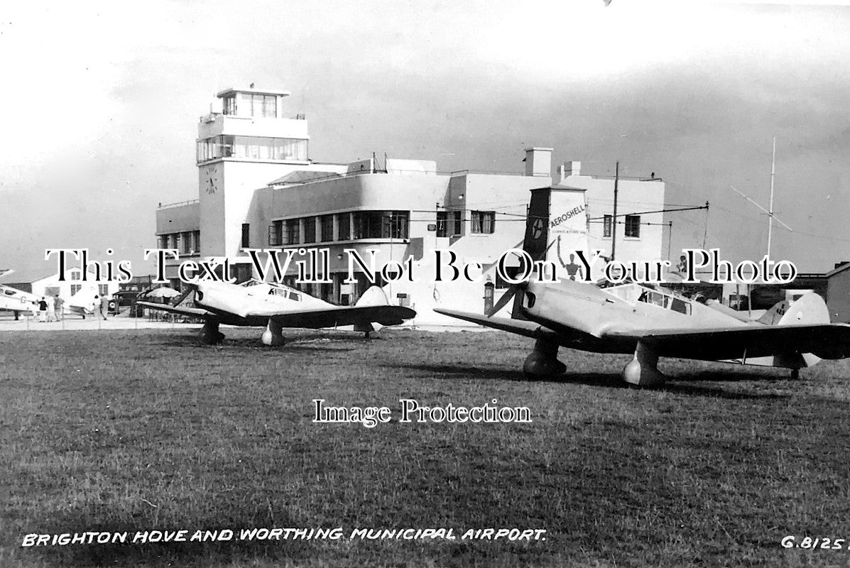SX 1893 - Hove & Worthing Municipal Airport, Brighton, Sussex c1946