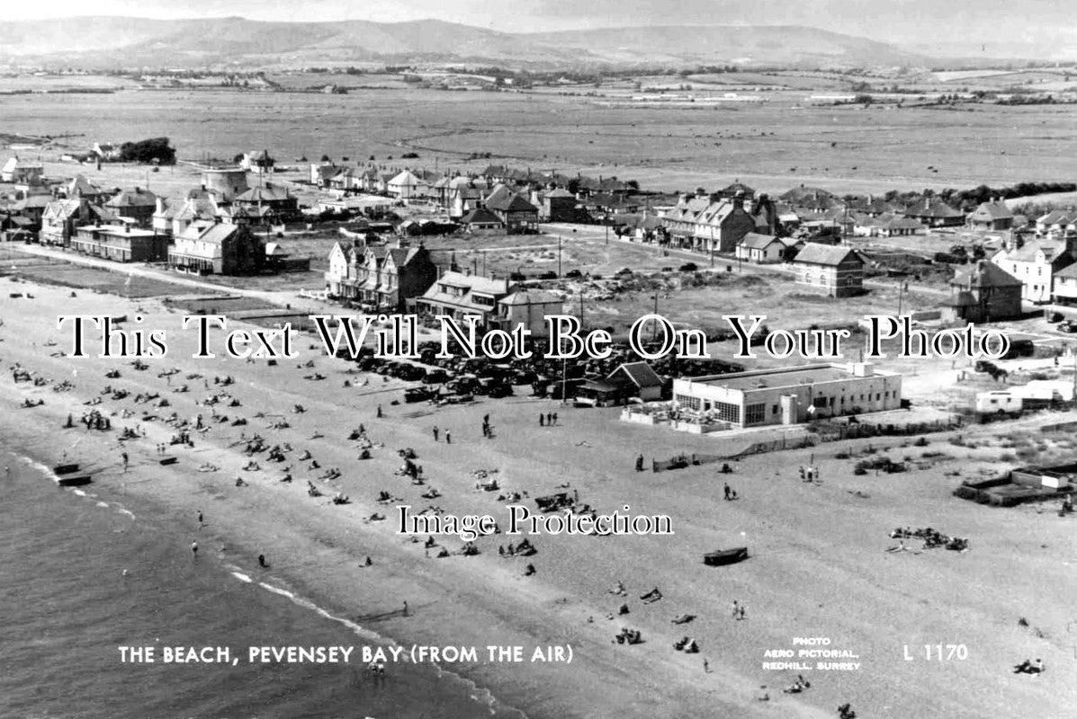 SX 1969 - The Beach, Pevensey Bay From The Air, Sussex