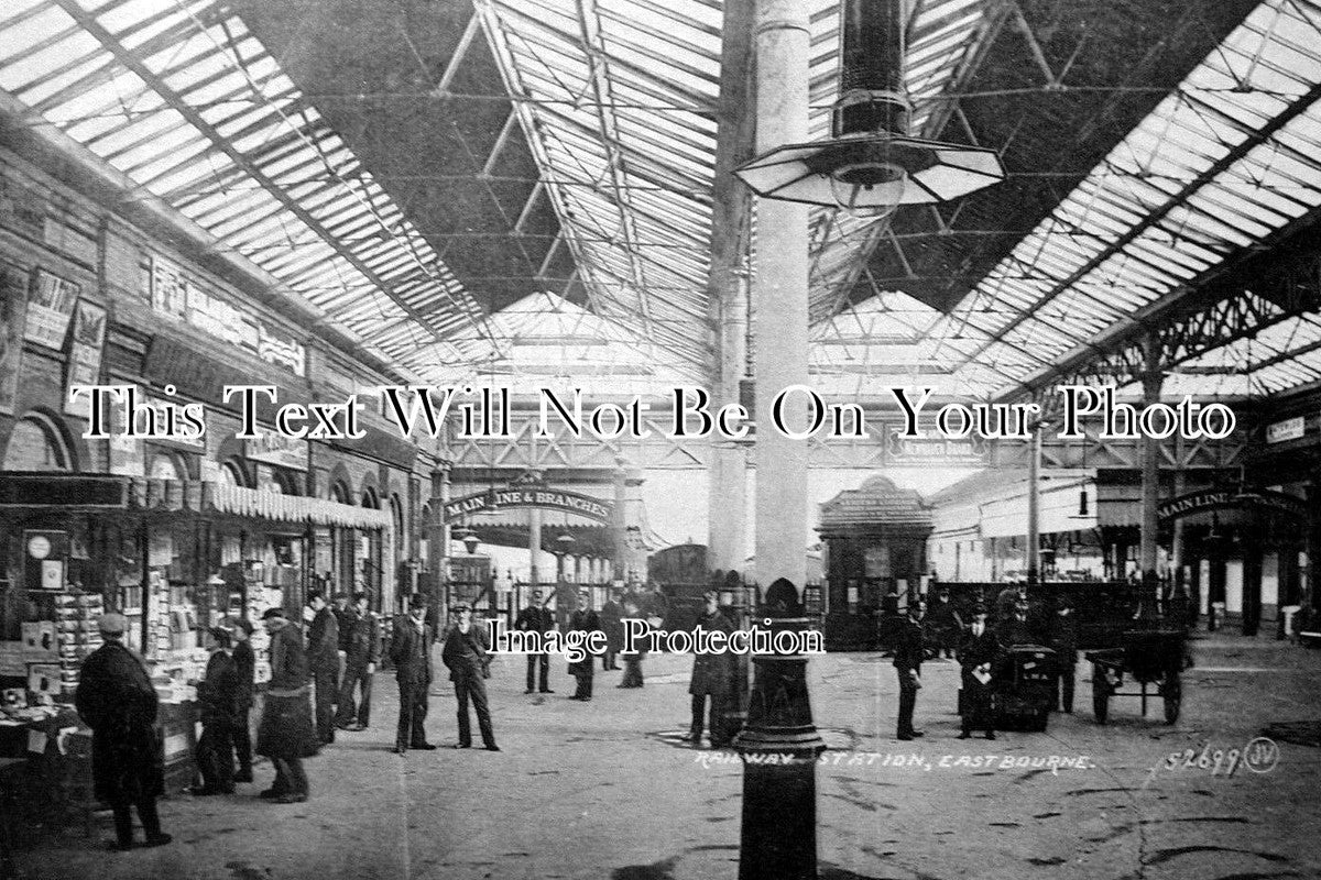 SX 204 - Eastbourne Railway Station, Sussex c1906