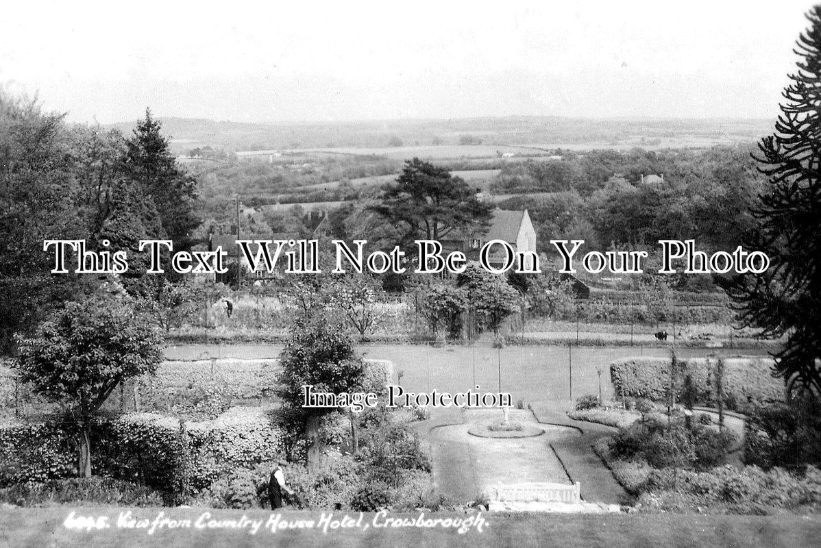 SX 2065 - View From Country House Hotel, Crowborough, Sussex