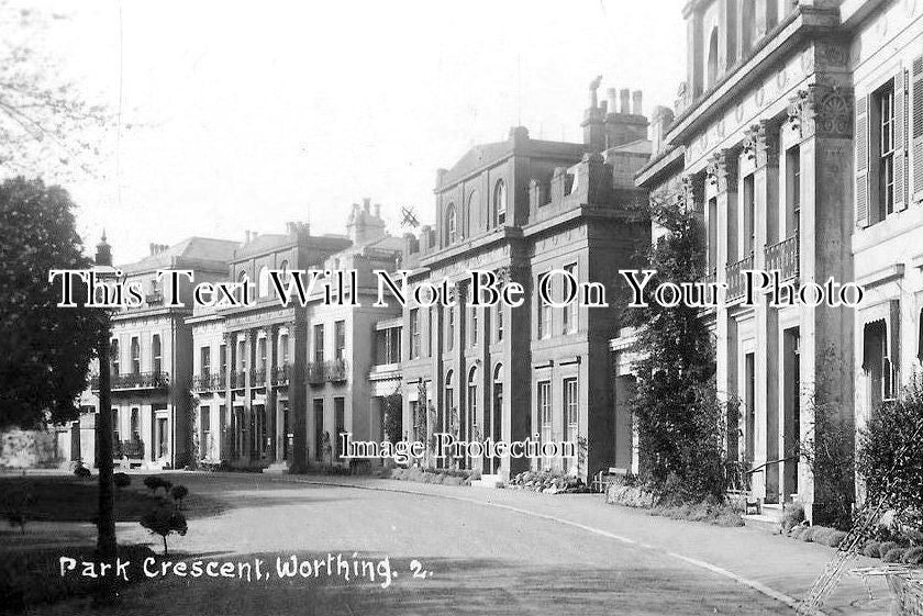 SX 2118 - Park Crescent, Worthing, Sussex c1934