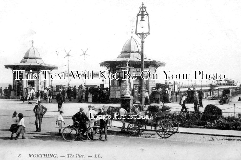 SX 2530 - The Pier, Worthing, Sussex c1908