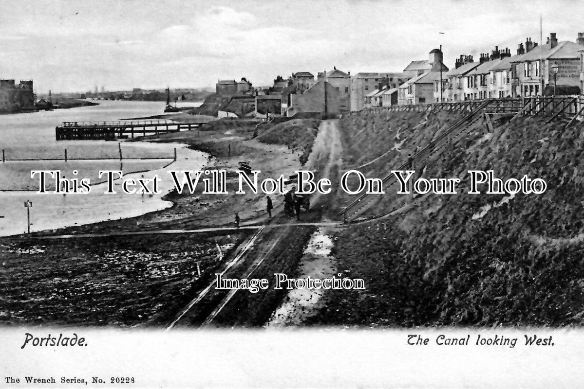SX 258 - The Canal Looking West, Portslade, Sussex