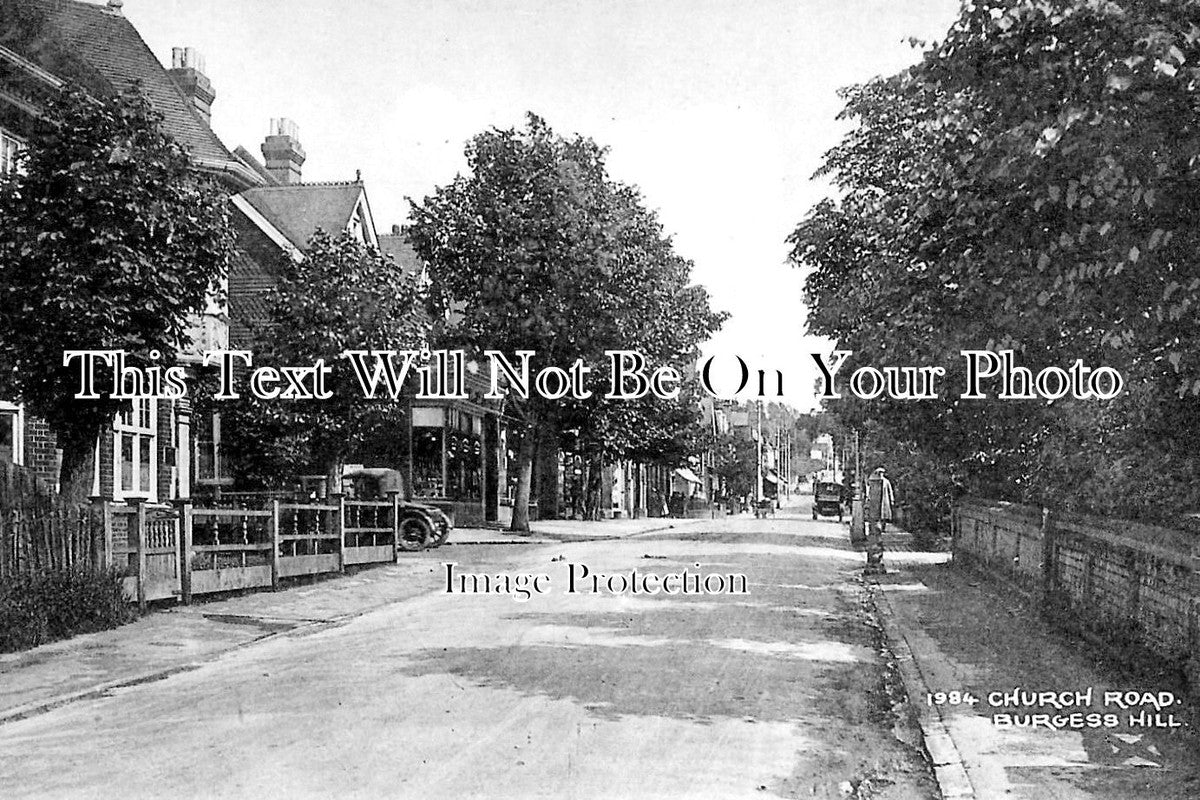 SX 2596 - Burgess Hill, Church Road, Sussex c1932
