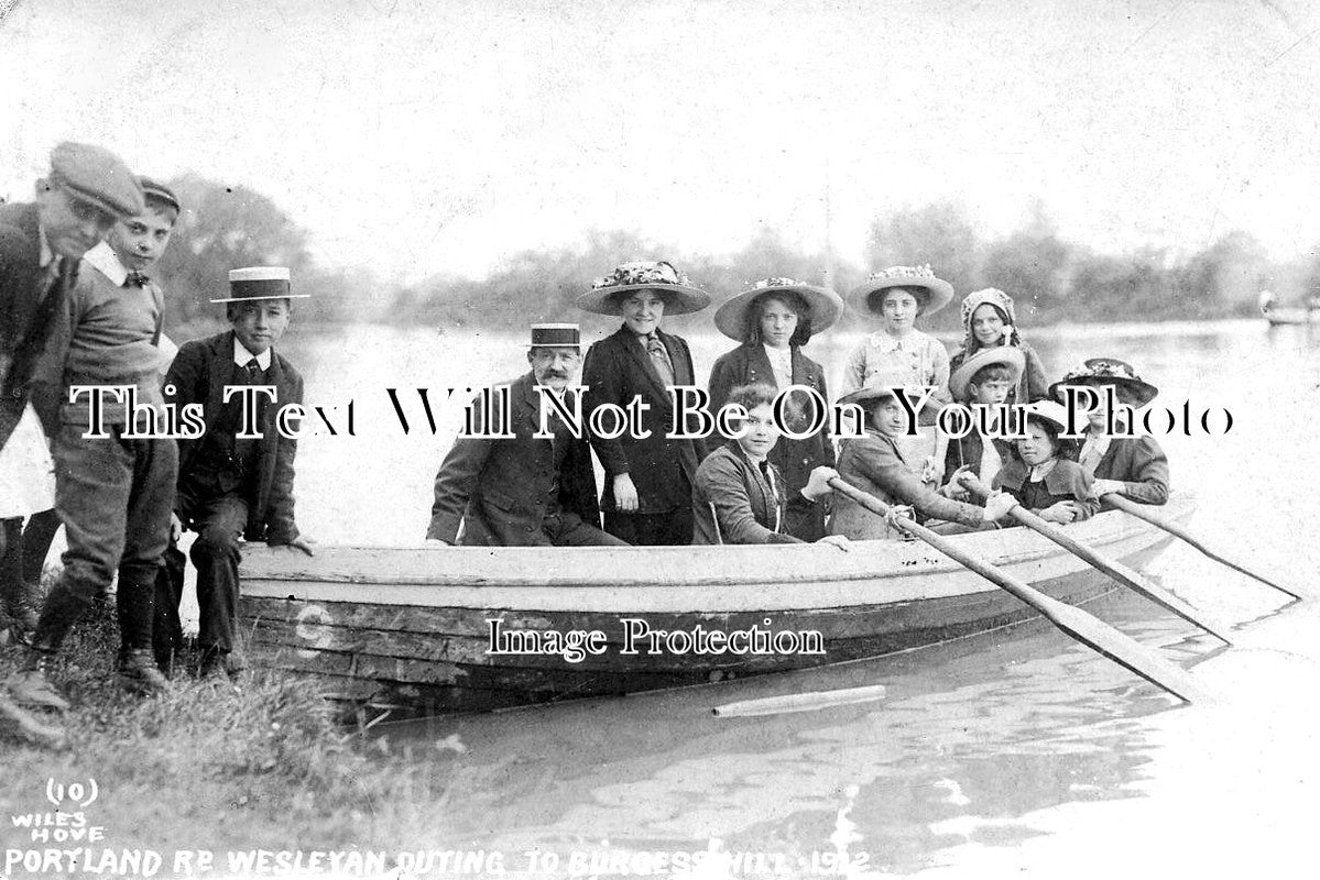 SX 2694 - Hove Wesleyan Church Outing, Burgess Hill, Sussex 1912