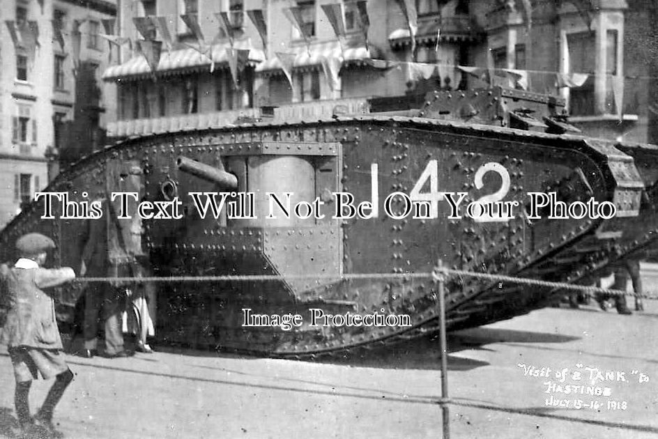 SX 2797 - WW1 Tank 142, Hastings, Sussex 1916