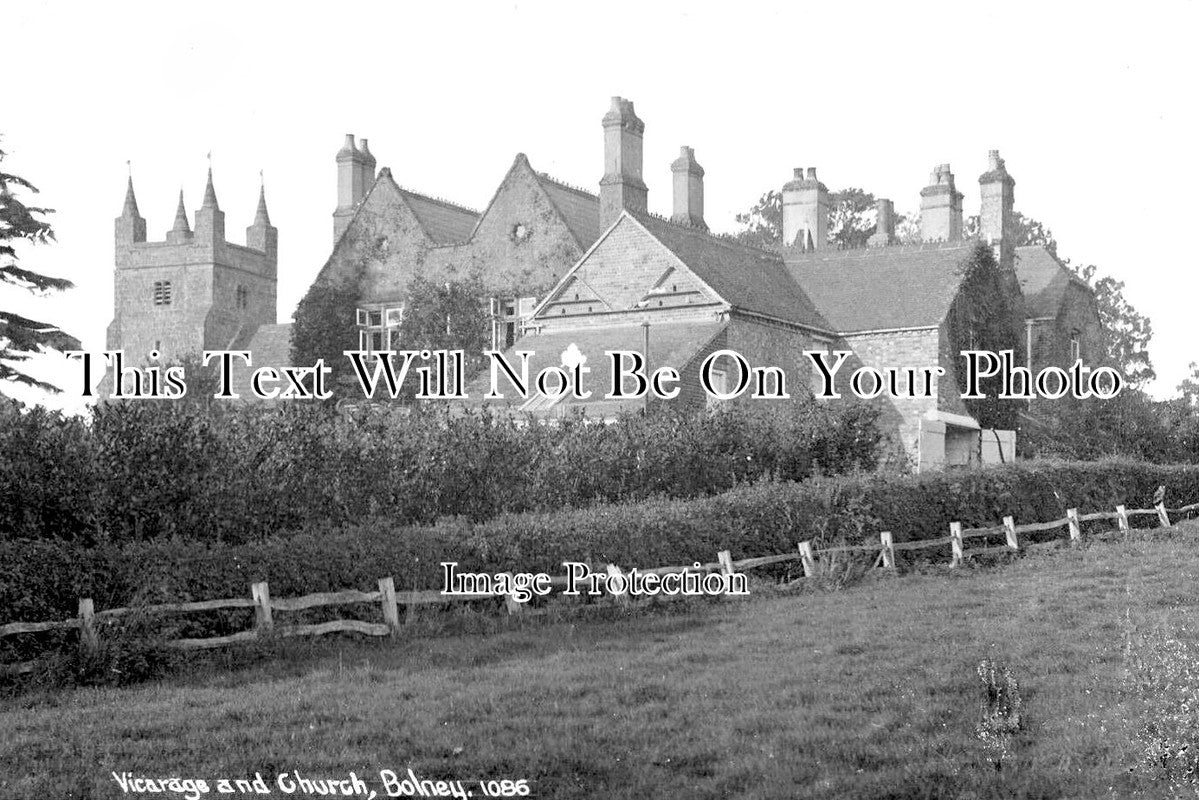 SX 2802 - Vicarage & Church, Bolney, Sussex c1917
