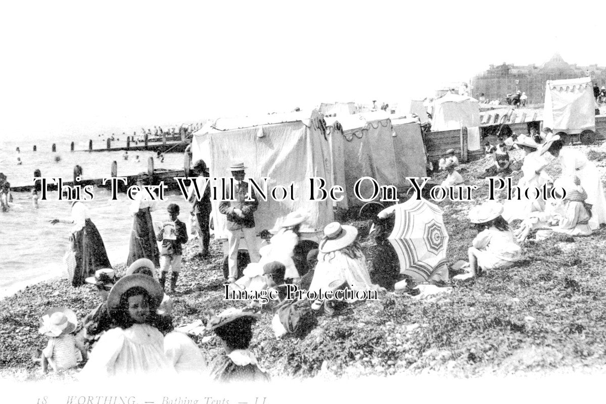 SX 2945 - Bathing Tents, Worthing, Sussex