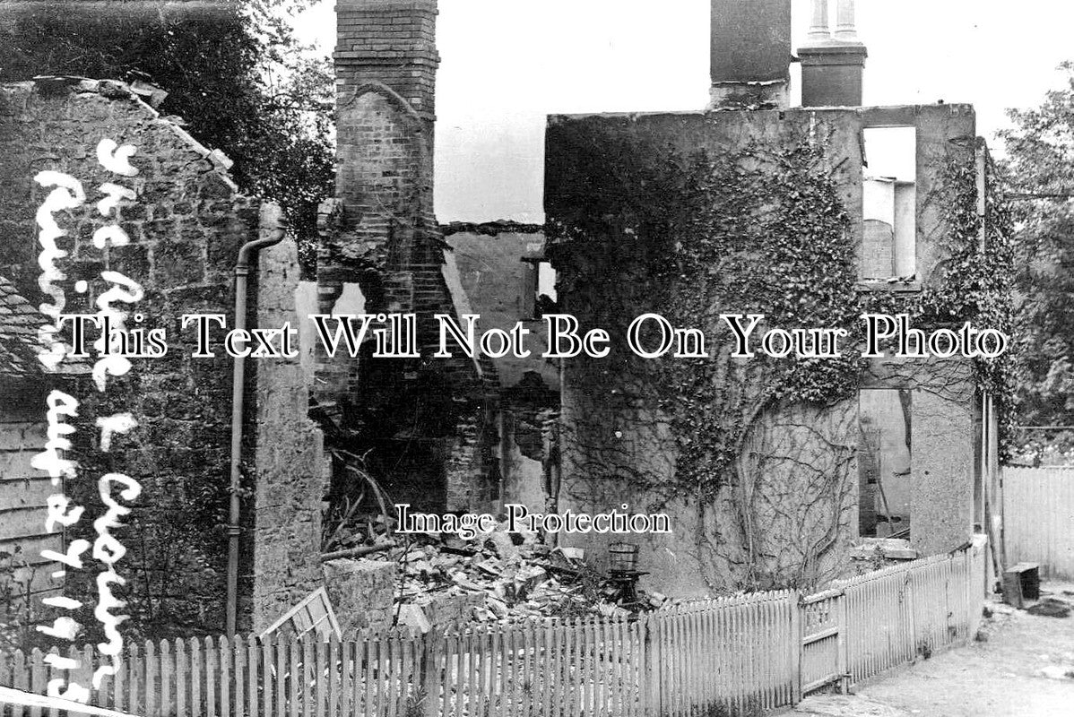 SX 2952 - Rose & Crown Pub Ruins, Pulborough, Sussex 1915
