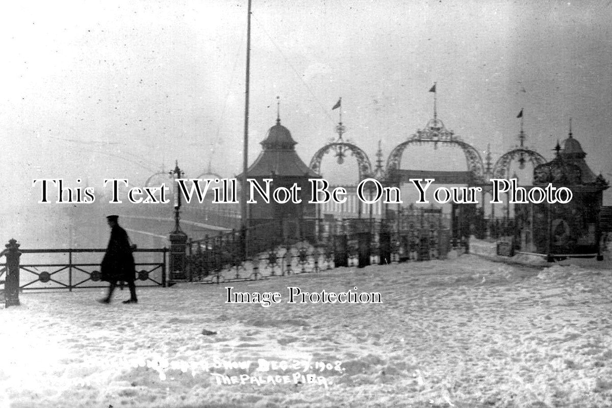 SX 3453 - The Palace Pier, Brighton, Sussex 1908