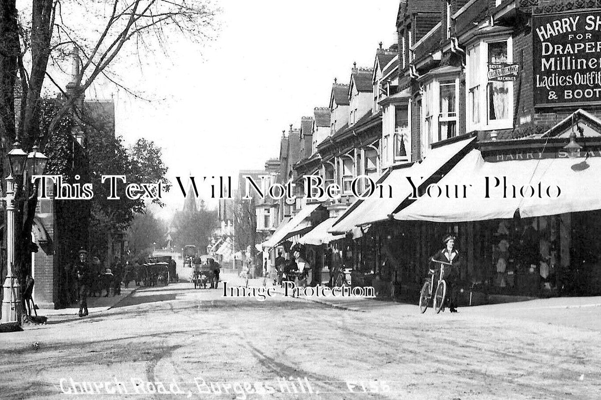 SX 3481 - Church Road, Burgess Hill, Sussex c1919