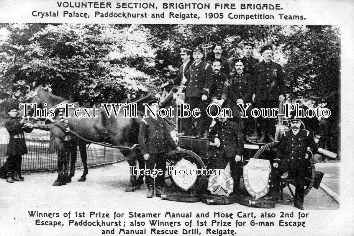 SX 3507 - Brighton Fire Brigade, Sussex 1905