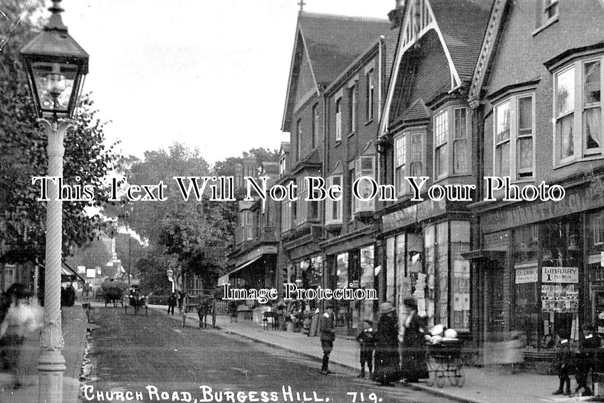 SX 3563 - Church Road, Burgess Hill, Sussex c1918