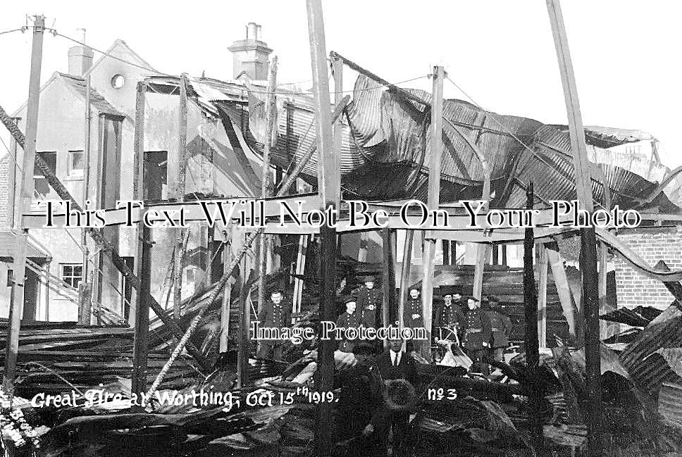 SX 3602 - Great Fire At Worthing, Sussex 1919