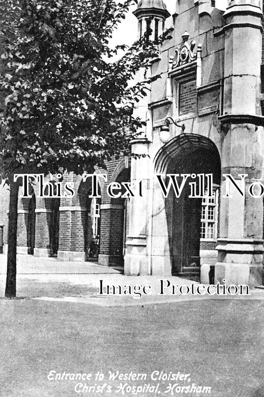 SX 3617 - Western Cloister, Christs Hospital, Horsham, Sussex c1910