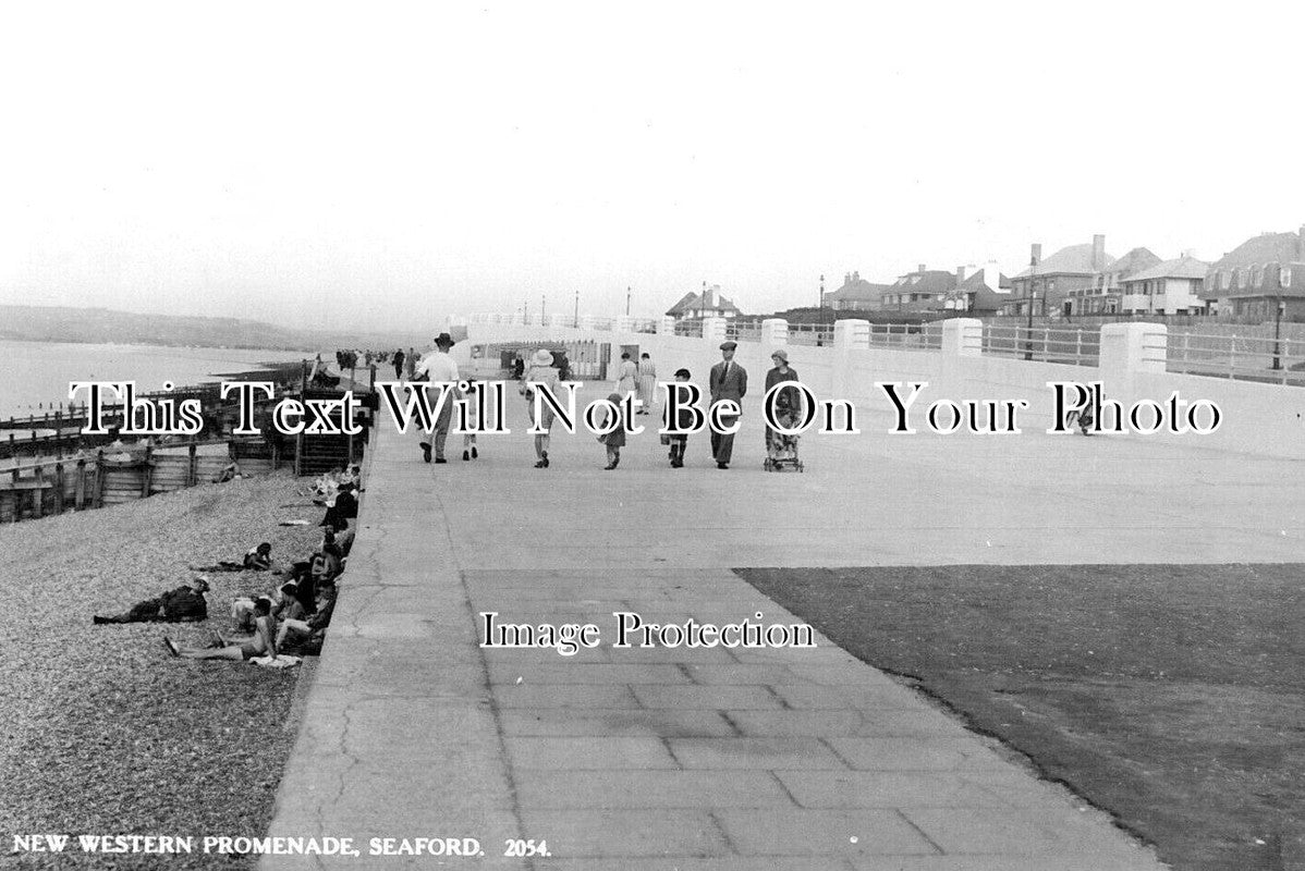 SX 3657 - New Western Promenade, Seaford, Sussex c1930