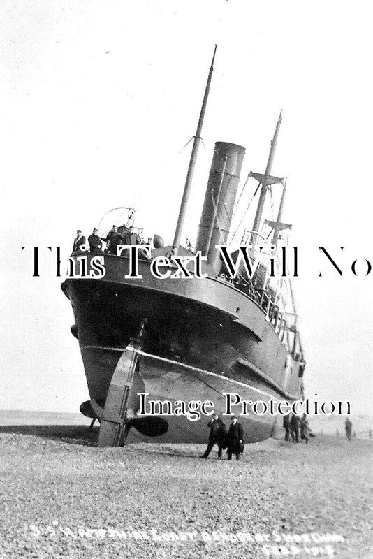 SX 3755 - SS Hampshire Ashore, Shipwreck, Shoreham By Sea, Sussex 1915