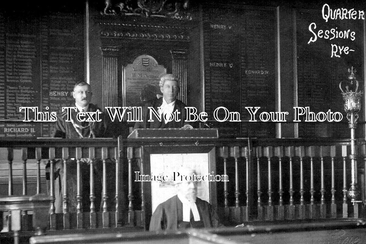 SX 3765 - Rye Quarter Sessions, Courtroom, Sussex