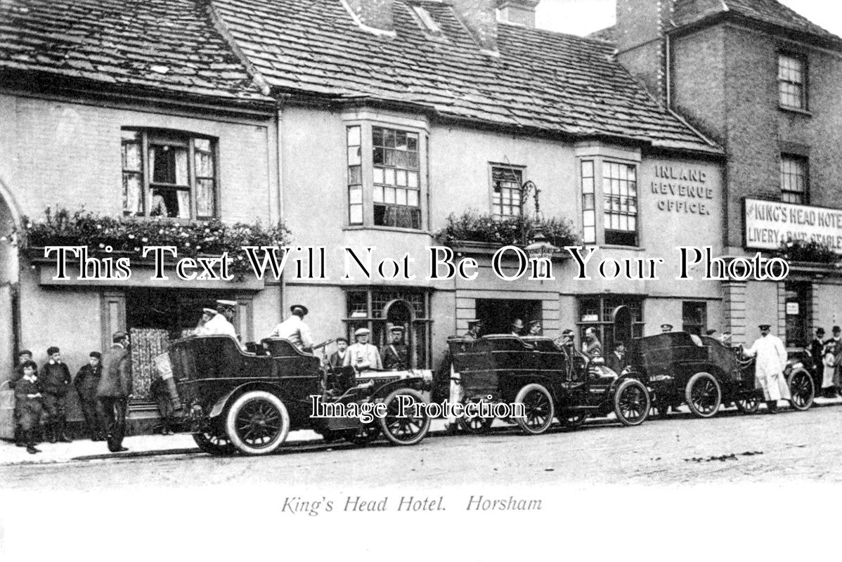 SX 3834 - Kings Head Hotel, Horsham, Sussex c1910