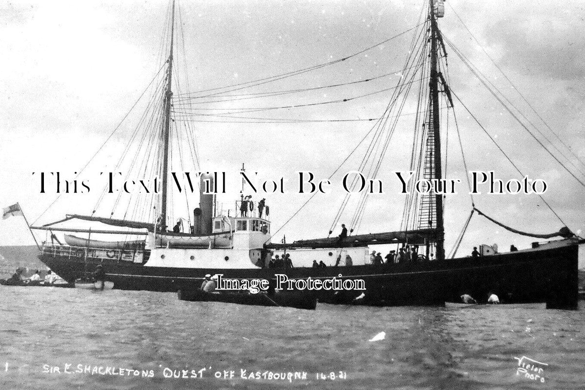SX 3865 - Sir Ernest Shackletons Quest Of Eastbourne Ship, Sussex 1921