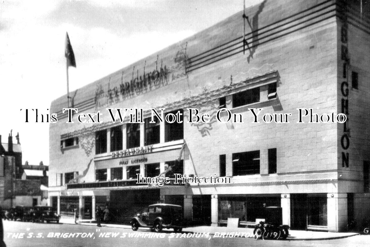 SX 3870 - The SS Brighton Swimming Stadium, Brighton, Sussex c1934