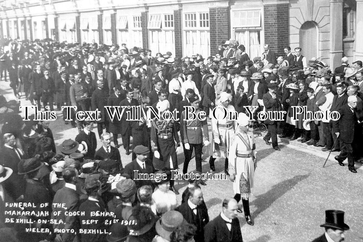 SX 3909 - Funeral Of Maharajah Of Cooch Behar, Bexhill On Sea, Sussex 1911