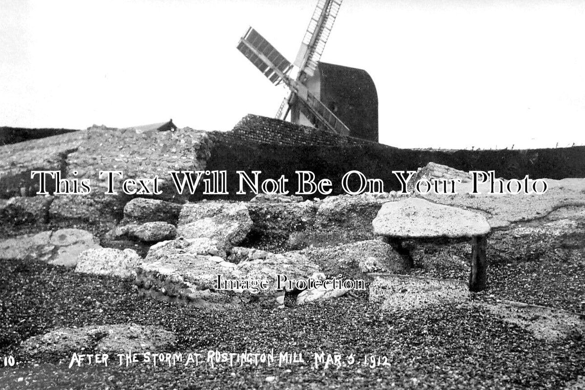 SX 4171 - After The Storm, Rustington Mill, Windmill, Sussex c1912